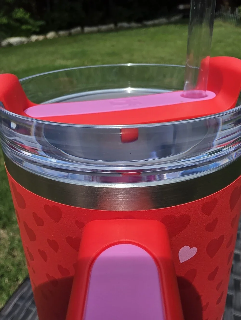 Stanley X Target Quencher H2.0 40 oz Sweet Hearts RED Valentine Tumbler New - Picture 3 of 9